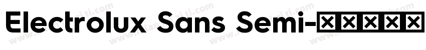 Electrolux Sans Semi字体转换